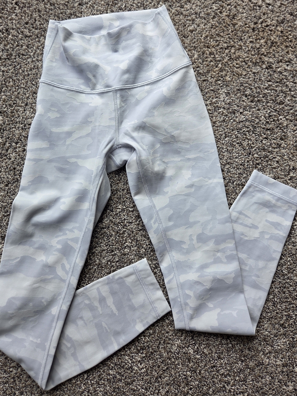 lululemon athletica Light Gray Camo High-Waist Leggings